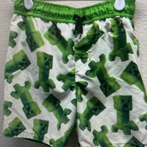 Green Kids Swim Shorts